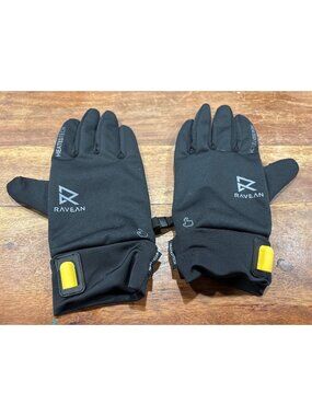 Ravean Heated Gloves Touchscreen Compatible Black Winter Tech Wear